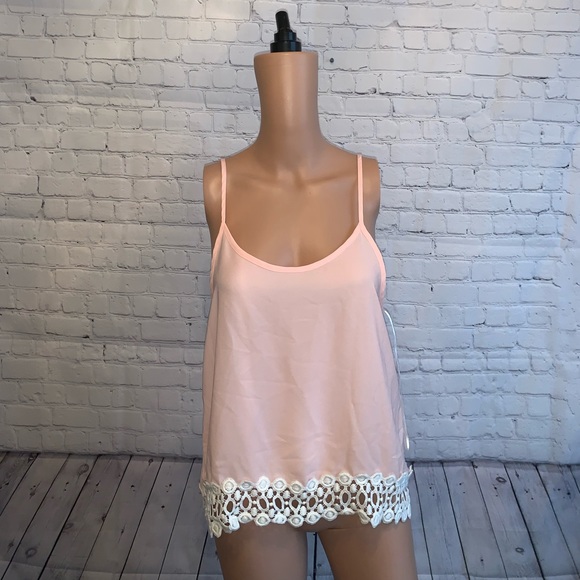 Liberty Love Tops - Liberty Love Pink & White Tank top size M
